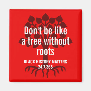 Aimant Marcus Garvey TREE SANS RACINE Histoire noire BHM