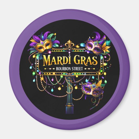 Aimant Mardi Gras (Devant)