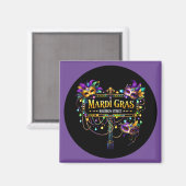 Aimant Mardi Gras (Recto/Verso)