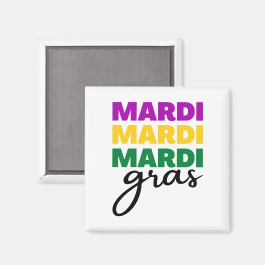 Aimant Mardi Gras (Recto/Verso)