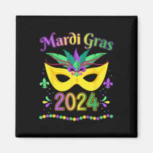 Aimant Mardi Gras 2024 Jester tenue enfants filles garçon