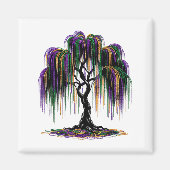Aimant Mardi Gras Beads Tree Fun Festive Nola New Orleans (Devant)