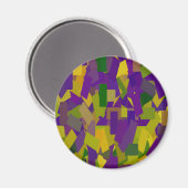 Aimant Mardi Gras Blocks (Recto/Verso)