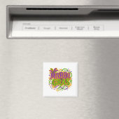 Aimant Mardi Gras Carnaval Fat Tuesday Latch Hook Fil à C (In Situ (Lave-vaisselle))