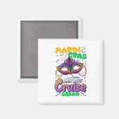 Aimant Mardi Gras Carnival Croisière Voyage de vacances (Recto/Verso)