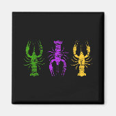 Aimant Mardi Gras Crawfish Jester Hat Bead Tee New Orlean (Devant)