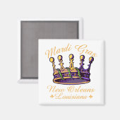 Aimant Mardi Gras Crown (Recto/Verso)