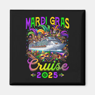 Aimant Mardi Gras Cruise Crew 2025 Trip New Orleans Famil