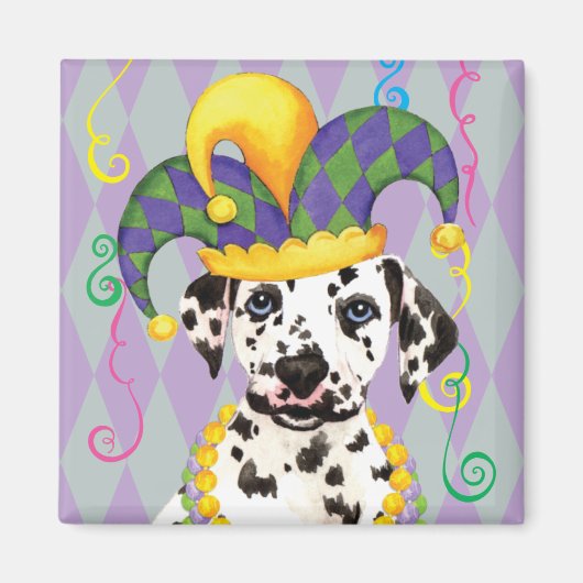 Aimant Mardi Gras Dalmatien (Devant)