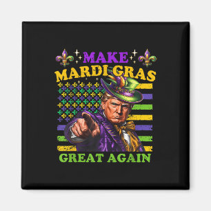 Aimant Mardi Gras Donald Trump Mardi Gras Américain