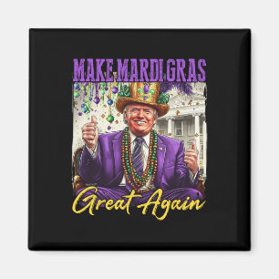 Aimant Mardi Gras Donald Trump Mardi Gras Américain