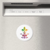 Aimant Mardi Gras Fleur de Crown (In Situ (Lave-vaisselle))