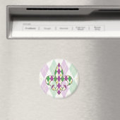 Aimant Mardi Gras Jacquard (In Situ (Lave-vaisselle))