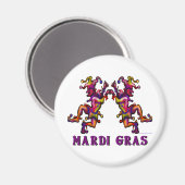 Aimant Mardi Gras Jesters (Recto/Verso)