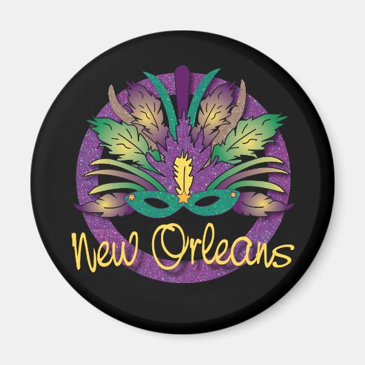Aimant Mardi Gras - New Orleans, LA (Devant)