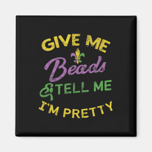 Aimant Mardi Gras Perles Drôle Unique New Orleans Cadeau