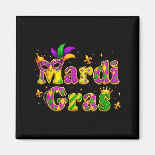 Aimant Mardi gras pour femmes enfants garçons filles homm