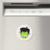 Aimant Mare Green Frankenstein Monster face Halloween (In Situ (Lave-vaisselle))