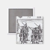 Aimant Maréchal Tallard et autres généraux français (Recto/Verso)