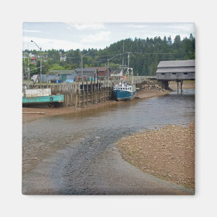 Aimant Marée basse à la baie de Fundy à St. Martins, Nouv
