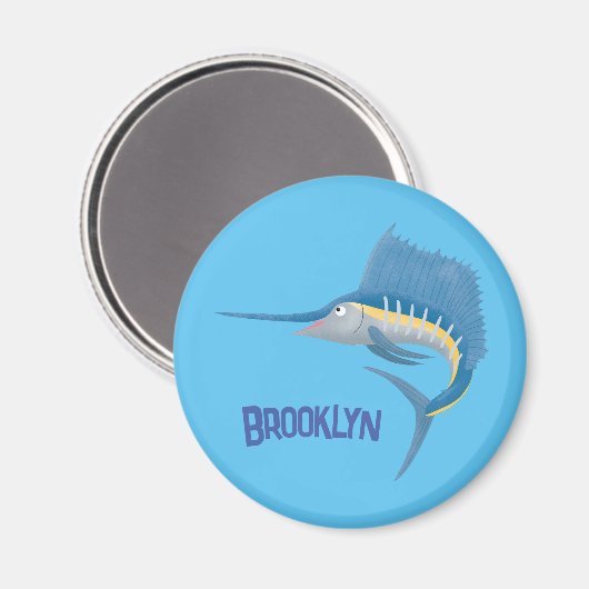 Aimant Marée de plaisance de l'espadon (Recto/Verso)