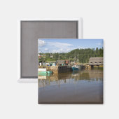 Aimant Marée moyenne dans la baie de Fundy à St. Martins, (Recto/Verso)