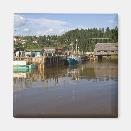 Aimant Marée moyenne dans la baie de Fundy à St. Martins, (Devant)