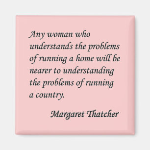 Aimant Margaret Thatcher bouton de citation "courant