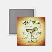 Aimant Margarita Recette Gold Bar (Recto/Verso)