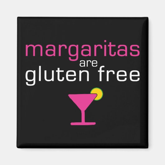Aimant Margaritas sont sans gluten (Devant)