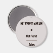 Aimant "Marge nette de profit" (Recto/Verso)