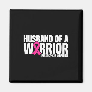 Aimant Mari D'Un Guerrier Pink Ribbon Cancer Du Sein Awa