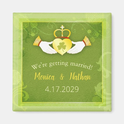 Aimant Mariage à thème traditionnel celtique Enregistrer  (Devant)