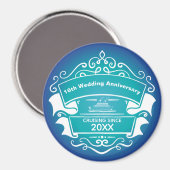 Aimant Mariage Anniversaire Croisière Cabine Porte magnét (Recto/Verso)