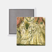 Aimant Mariage Antique de la Mariée (Recto/Verso)