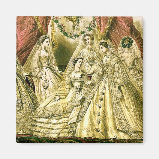 Aimant Mariage Antique de la Mariée (Devant)