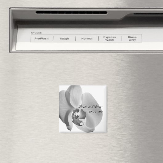 Aimant Mariage blanc orchidée (In Situ (Lave-vaisselle))