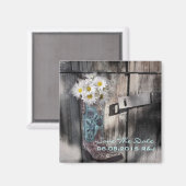 Aimant mariage campagnard occidental daisy enregistrer la (Recto/Verso)