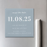 Aimant Mariage Chic Minimal Date Non Photo Enregistrer La<br><div class="desc">Personnalisez ce mariage design chic minimaliste enregistrez l'aimant de date avec tous vos détails.</div>