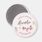 Aimant Mariage d'Alexander et Brigitte (Recto/Verso)