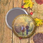 Aimant Mariage de automne photo Elegant Mariée et Groom F<br><div class="desc">Élégant marié et Mariage de automne photo de chambre Favoriser l'aimant</div>