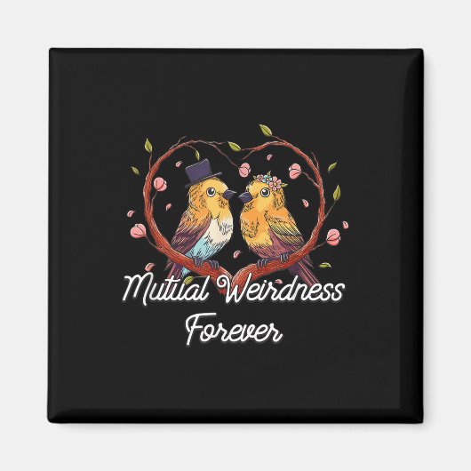 Aimant Mariage de bizarrerie mutuelle pour toujours Nerd (Devant)