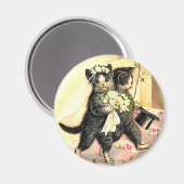 Aimant Mariage de Chat Kitty (Recto/Verso)