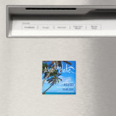 Aimant Mariage de destination plage Enregistrer la date (In Situ (Lave-vaisselle))