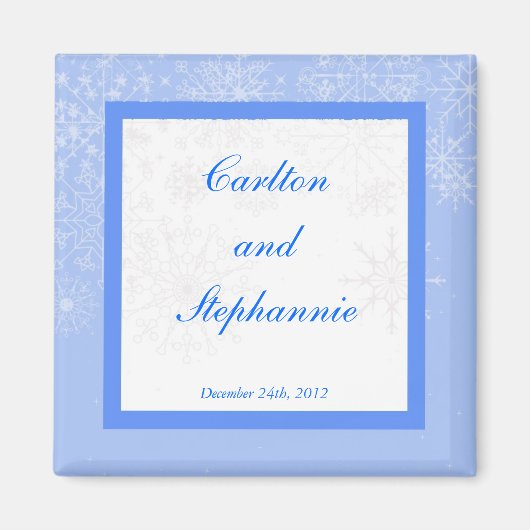 Aimant Mariage de flocon de neige Favoriser (Devant)