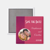 Aimant Mariage de grain rose/rose Faire-part (Recto/Verso)