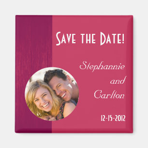 Aimant Mariage de grain rose/rose Faire-part