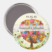 Aimant Mariage de la branche côté forêt enchantée (Recto/Verso)