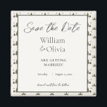 Aimant Mariage de Motif simple rustique chic<br><div class="desc">Bienvenue à notre Simple Rustic Chic Forest Motif Save the Dates Magnet! Embrassez la nature avec des illustrations sereines en bois dessinées à la main et un charme rustique. Parfait pour les couples qui aiment l'extérieur. Préparez-vous à une fête détendue et enchanteresse. Faisons-le officiellement ! Cette suite mariage est parfaite...</div>