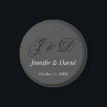 Aimant Mariage de script de calligraphie attrayant<br><div class="desc">Design moderne minimaliste clair. Elles sont toutes simples,  modernes,  attrayantes.</div>